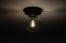 Plafondlamp 73412: modern, glas, helder glas, messing #5