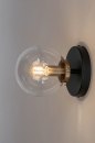 Plafondlamp 73412: modern, glas, helder glas, messing #6