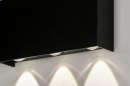Foto 73420-6: Moderne, schwarze Wandleuchte / Badezimmerleuchte, ausgestattet mit LED.