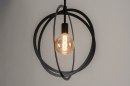 Pendelleuchte 73432: modern, Metall, schwarz, matt #3