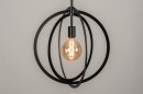 Pendelleuchte 73432: modern, Metall, schwarz, matt #4