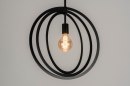 Hanglamp 73432: modern, metaal, zwart, mat #5