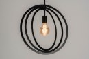 Pendelleuchte 73432: modern, Metall, schwarz, matt #5