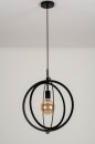 Pendelleuchte 73432: modern, Metall, schwarz, matt #6