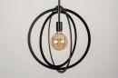Hanglamp 73432: modern, metaal, zwart, mat #8