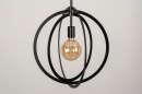 Pendelleuchte 73432: modern, Metall, schwarz, matt #8