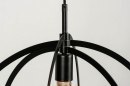 Foto 73433-10: Speelse, zwarte hanglamp geschikt voor led verlichting.