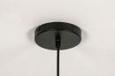 Foto 73433-11: Speelse, zwarte hanglamp geschikt voor led verlichting.