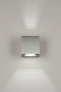 Foto 73441-7: Moderne vierkante wandlamp van aluminium