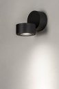 Foto 73446-5 schuinaanzicht: Design plafondlamp/badkamerlamp/buitenlamp voorzien van dimbare LED verlichting van BRIDGELUX (1x 9 watt, 950 lumen). 