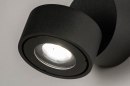 Foto 73446-8 detailfoto: Design plafondlamp/badkamerlamp/buitenlamp voorzien van dimbare LED verlichting van BRIDGELUX (1x 9 watt, 950 lumen). 