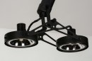 Foto 73451-9: Hi-Tech Studio Straler in de kleur mat zwart met G9 aansluitingen, geschikt voor vervangbaar led.