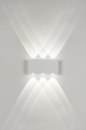 Foto 73476-2: Witte up-down wandlamp voor binnen, buiten en de badkamer IP54 