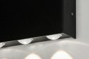 Foto 73477-4: Schwarze Up-Down-Wandleuchte für Innen- und Außenbereiche sowie für das Badezimmer IP54 