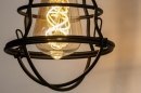 Foto 73491-6: Vintage wandlamp met korf in roestbruine kleur geschikt voor led.