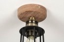 Ceiling lamp 73494: industrial look, rustic, modern, wood #6