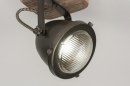 Foto 73495-7: Modischer Spot aus Holz und Metall, geeignet für auswechselbare LED.