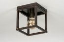 Plafonnier 73499: look industriel, moderne, lampes costauds, acier #6