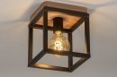 Plafondlamp 73500: industrieel, landelijk, modern, hout #3