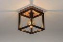 Plafondlamp 73500: industrieel, landelijk, modern, hout #4