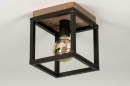 Ceiling lamp 73500: industrial look, rustic, modern, wood #6
