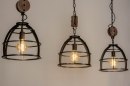 Suspension 73504: look industriel, rural rustique, moderne, lampes costauds #4