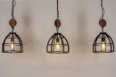 Suspension 73504: look industriel, rural rustique, moderne, lampes costauds #6