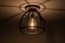 Plafonnier 73505: look industriel, rural rustique, moderne, lampes costauds #1