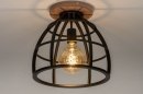 Plafonnier 73505: look industriel, rural rustique, moderne, lampes costauds #2