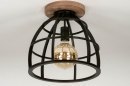Plafonnier 73505: look industriel, rural rustique, moderne, lampes costauds #4