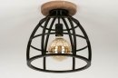Plafonnier 73505: look industriel, rural rustique, moderne, lampes costauds #5