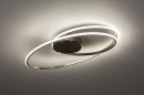 Ceiling lamp 73530: modern, stainless steel, metal, steel gray #1