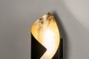 Wandleuchte 73541: modern, Metall, schwarz, Gold #7