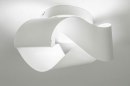 Plafondlamp 73542: modern, retro, metaal, wit #3