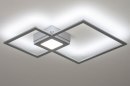 Plafondlamp 73549: sale, modern, metaal, zilvergrijs #4