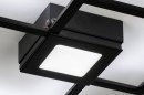 Foto 73550-6: Moderne, dimmbare LED-Deckenleuchte im quadratischen Design, dimmbar mit Schalter.