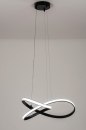 Hanglamp 73557: modern, aluminium, metaal, zwart #1