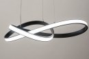 Hanglamp 73557: modern, aluminium, metaal, zwart #4