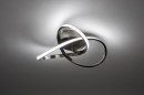 Plafondlamp 73561: modern, staal rvs, metaal, staalgrijs #1