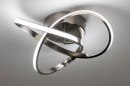 Plafondlamp 73561: modern, staal rvs, metaal, staalgrijs #3