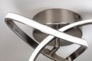 Plafondlamp 73561: modern, staal rvs, metaal, staalgrijs #6