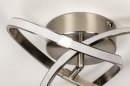 Plafondlamp 73561: modern, staal rvs, metaal, staalgrijs #7