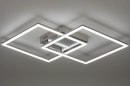 Plafondlamp 73568: sale, modern, staal rvs, metaal #3