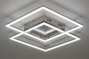 Plafondlamp 73568: sale, modern, staal rvs, metaal #4