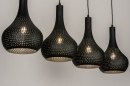 Hanglamp 73604: landelijk, modern, metaal, zwart #3