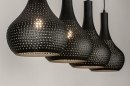 Hanglamp 73604: landelijk, modern, metaal, zwart #4