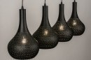 Hanglamp 73604: landelijk, modern, metaal, zwart #5
