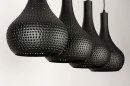 Hanglamp 73604: landelijk, modern, metaal, zwart #8