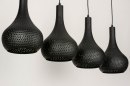 Hanglamp 73604: landelijk, modern, metaal, zwart #9