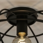 Plafondlamp 73657: industrieel, modern, metaal, zwart #14